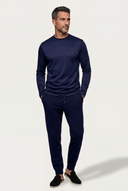Navy Blue Donati Wool Lounge