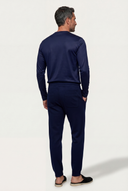 Navy Blue Donati Wool Lounge